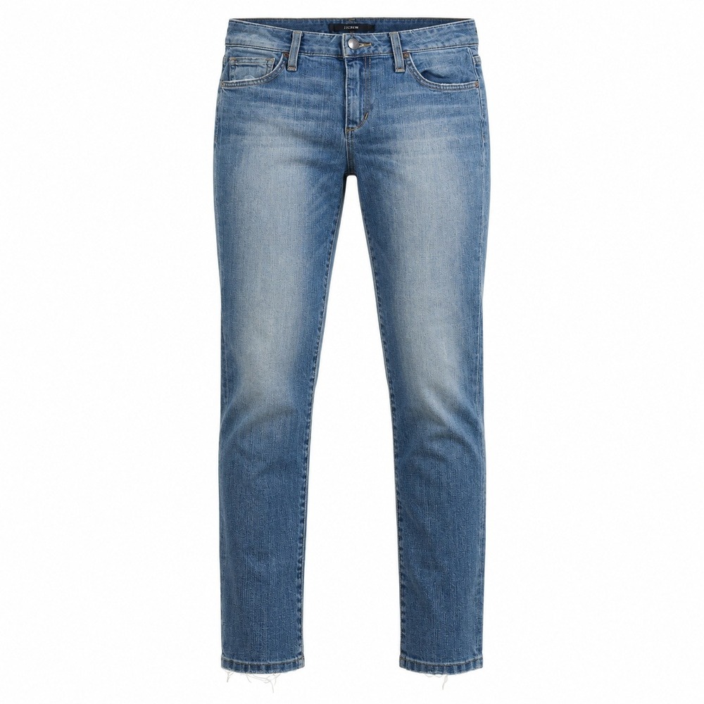 Joe's Jeans Kiana Skinny Ankle Women 27 Blue Medium Wash Frayed Hem BW2KIA5968